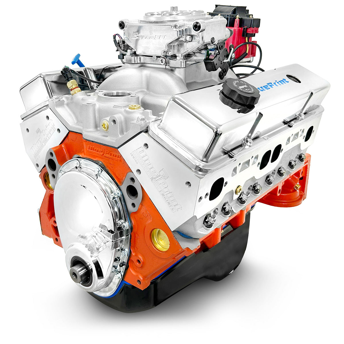 New BluePrint Small Block GM 400 c.i. Crate Engine - dressed longblock w/ EFI- BP4002CTF